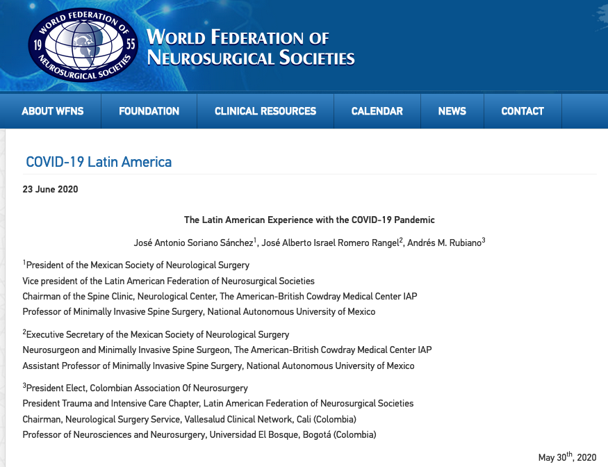 The Latin American Experience with the COVID-19 Pandemic