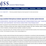 Microscopy-assisted interspinous tubular approach for lumbar spinal stenosis