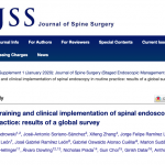Surgeon training and clinical implementation of spinal endoscopy in routine practice: results of a global survey