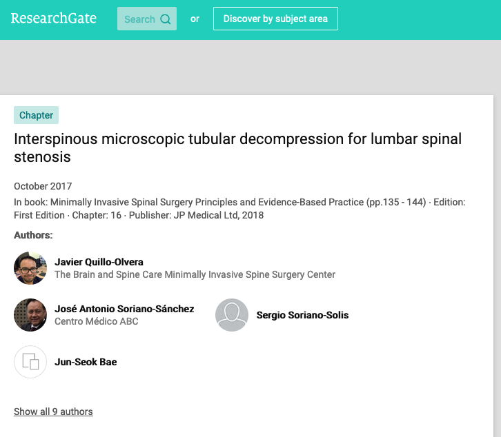 Interspinous microscopic tubular decompression for lumbar spinal stenosis